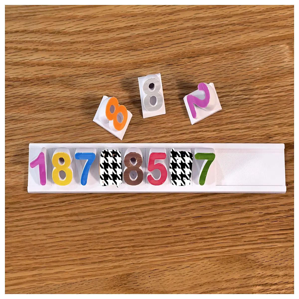Parking Number Plate Customizable Digits Car Number Code Assemble Parking Sign Vehicle Accessories Auto Parts