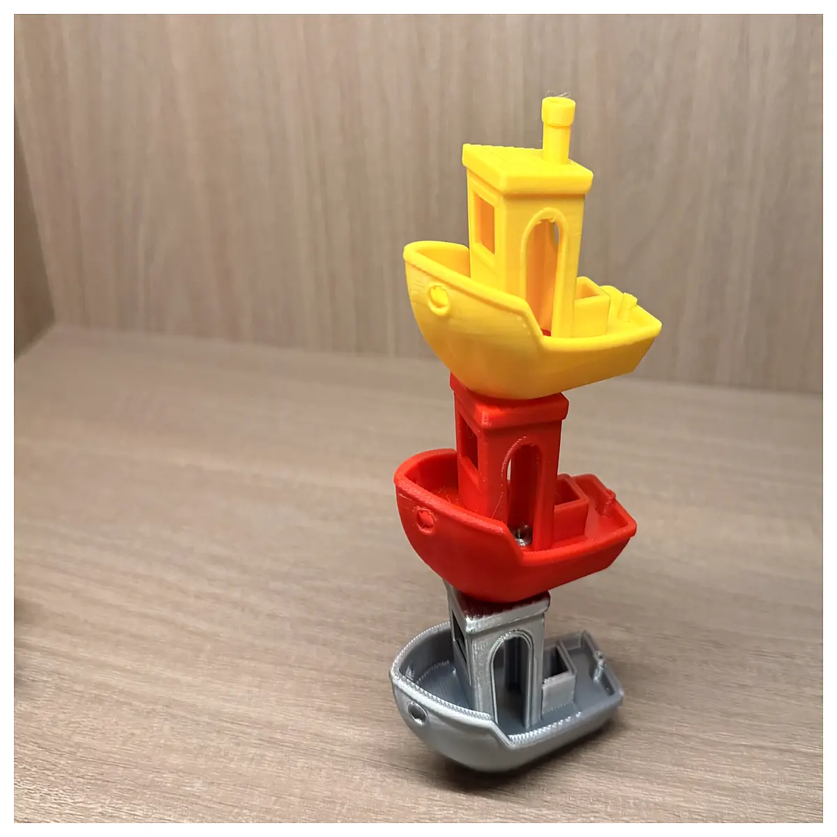 Stackable Benchy Test Boat Miniature Ship Model Storage Tower Floating Boat Model Ship Stackable Toys