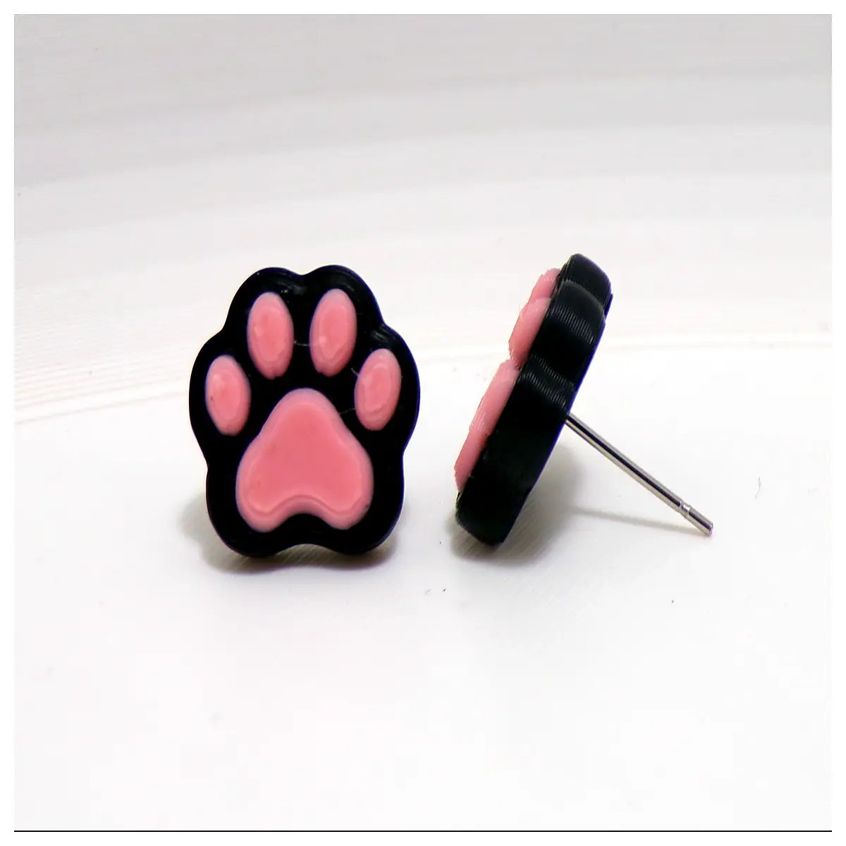 Cute Paw Print Earrings Women Gift Simple Lovely Teenage Jewelry Creative Stud Earrings Fashion Accessories Trendy Style