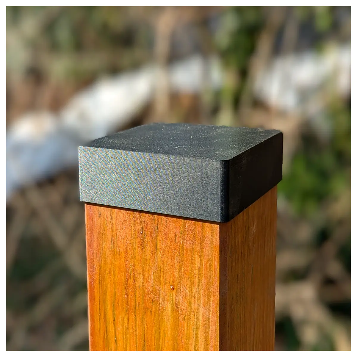Easy Wooden Column Cap 90x90mm Column Protector Construction Safety Guard Building Accessory Column Cover