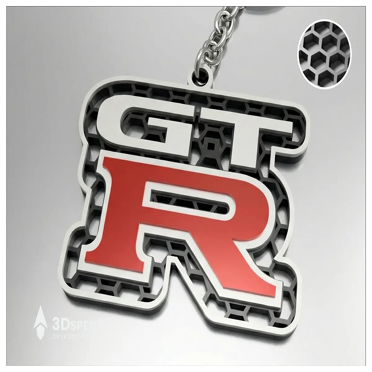 GT R Keychain Car Accessory Keyring Charm Sports Car Decoration GT R Keyring Parts