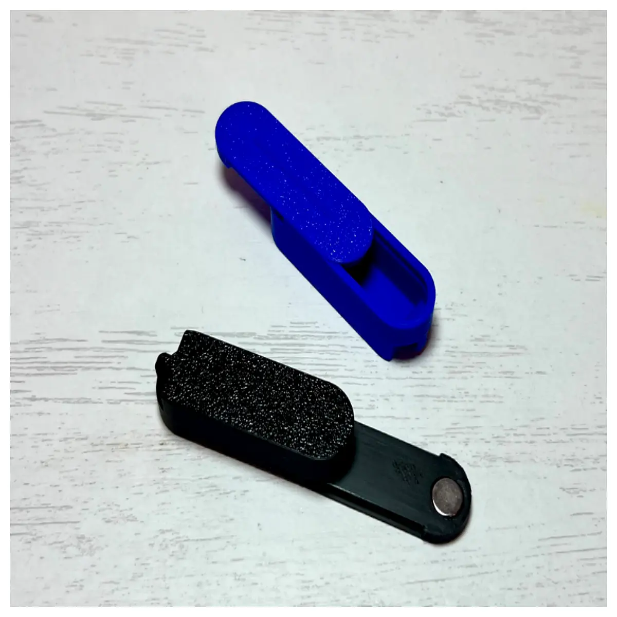 magnetic sliding lid pill organizer small compact portable daily medication case for travel