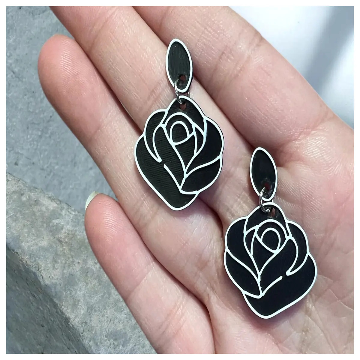 Pink Flower Earrings Women s Elegant Romantic Jewelry Stud Earrings Flower Decoration Girlfriend