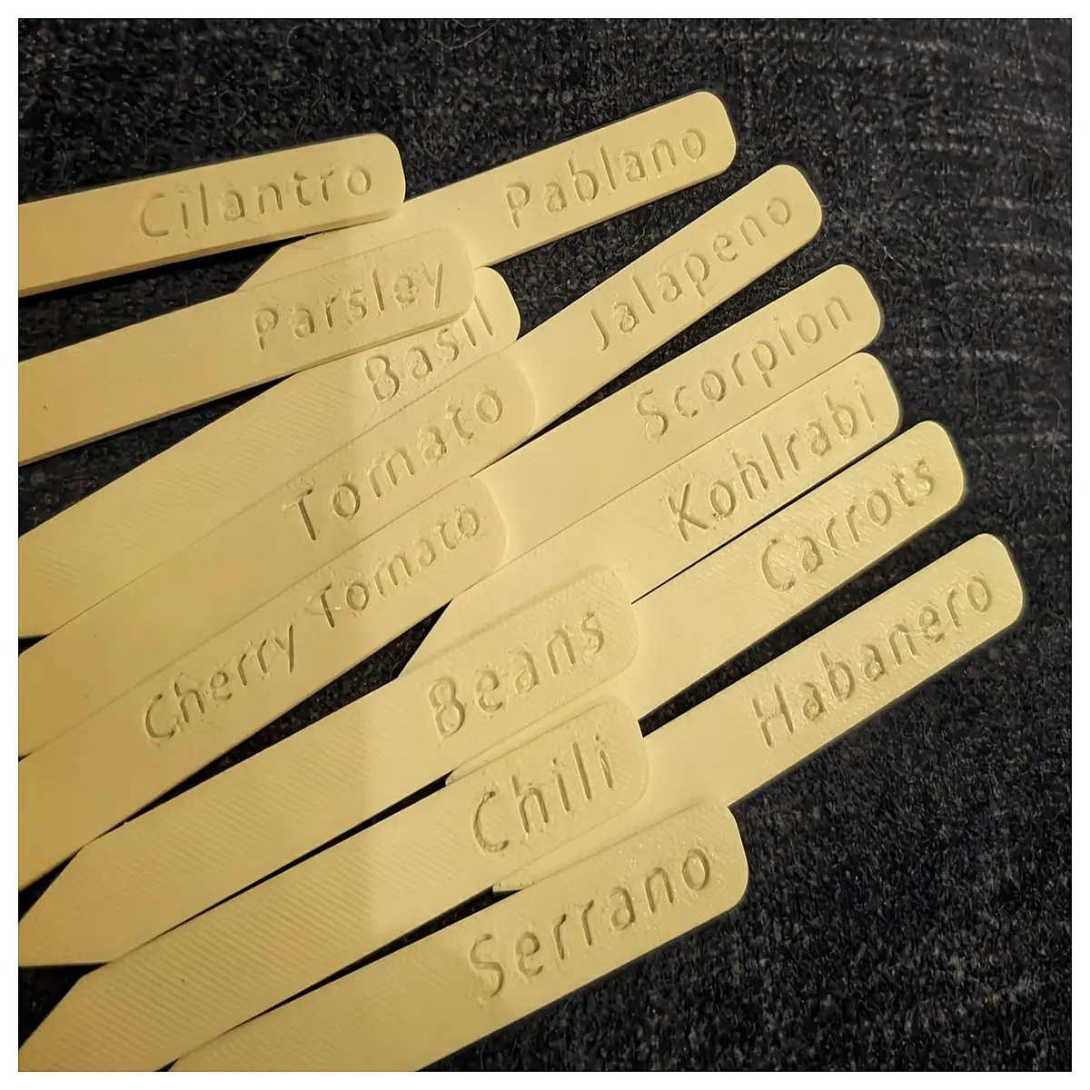 garden plant markers for peppers vegetable garden labels