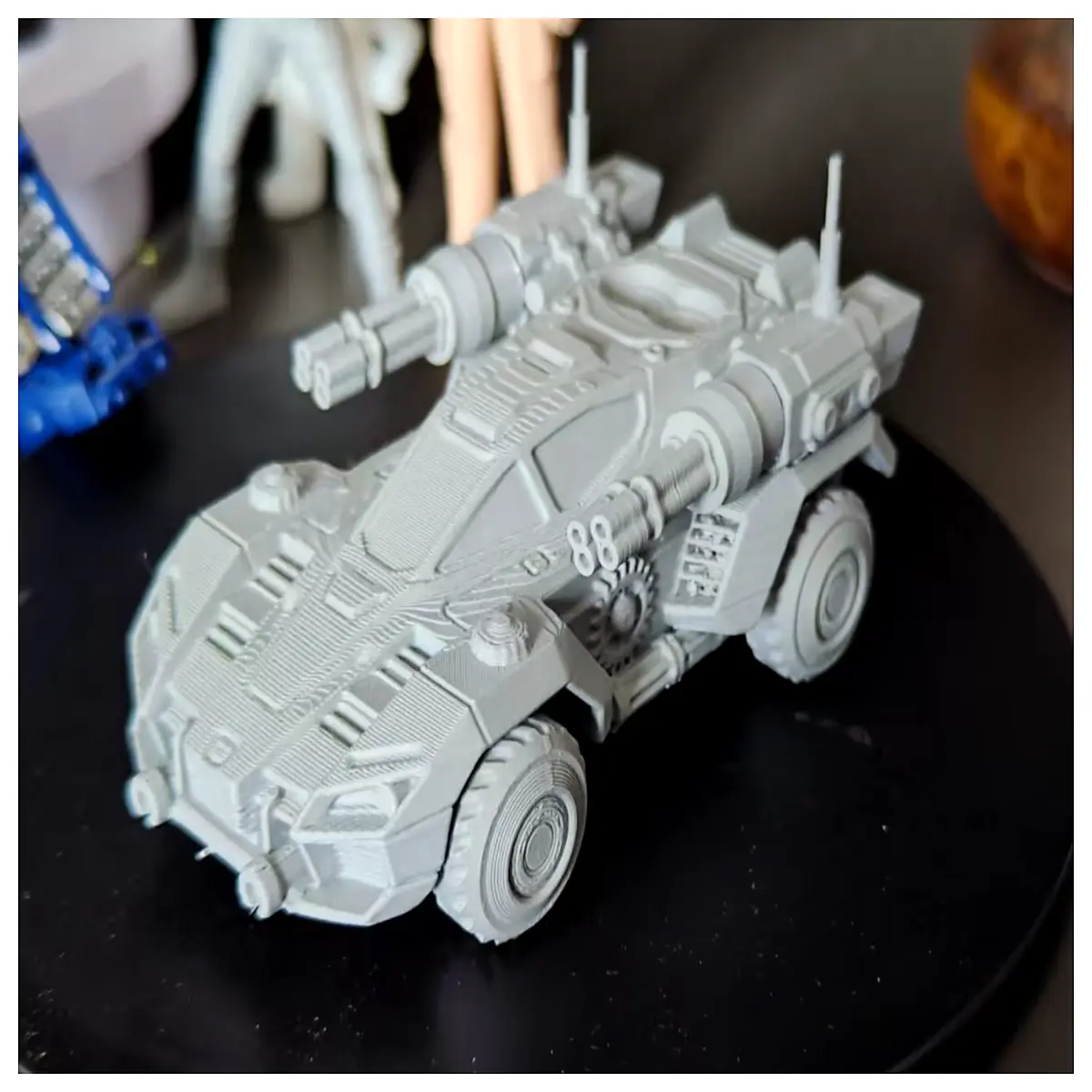 Grey Zone Zero Vehicle Set Heavy Assault Tank Sci Fi Model War Game Tactical Card Deck Grey Zone Zero Accessories