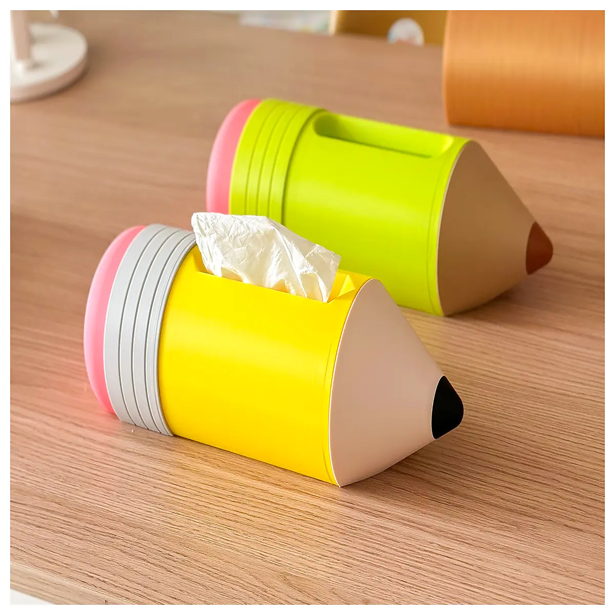 Pencil Case Tissue Box Organizer Desk Storage Box Paper Towel Holder Multi Purpose Container Stationery Supplies