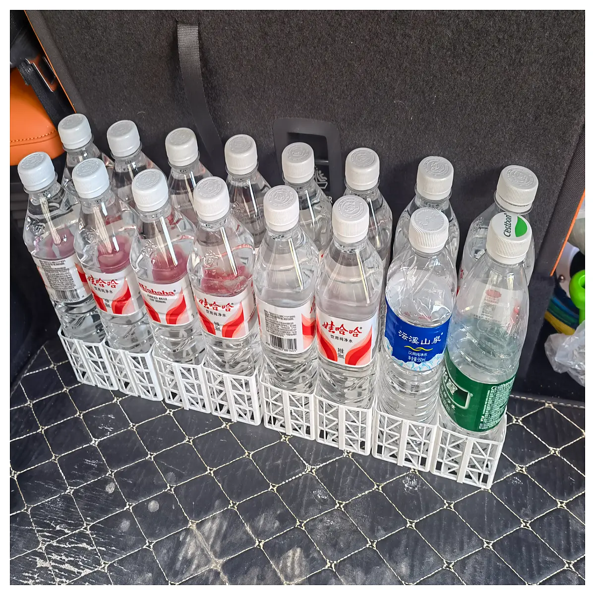 Car Water Bottle Organizer Storage Basket Car Interior Storage Solution Phone Holder Drink Storage Space Saver