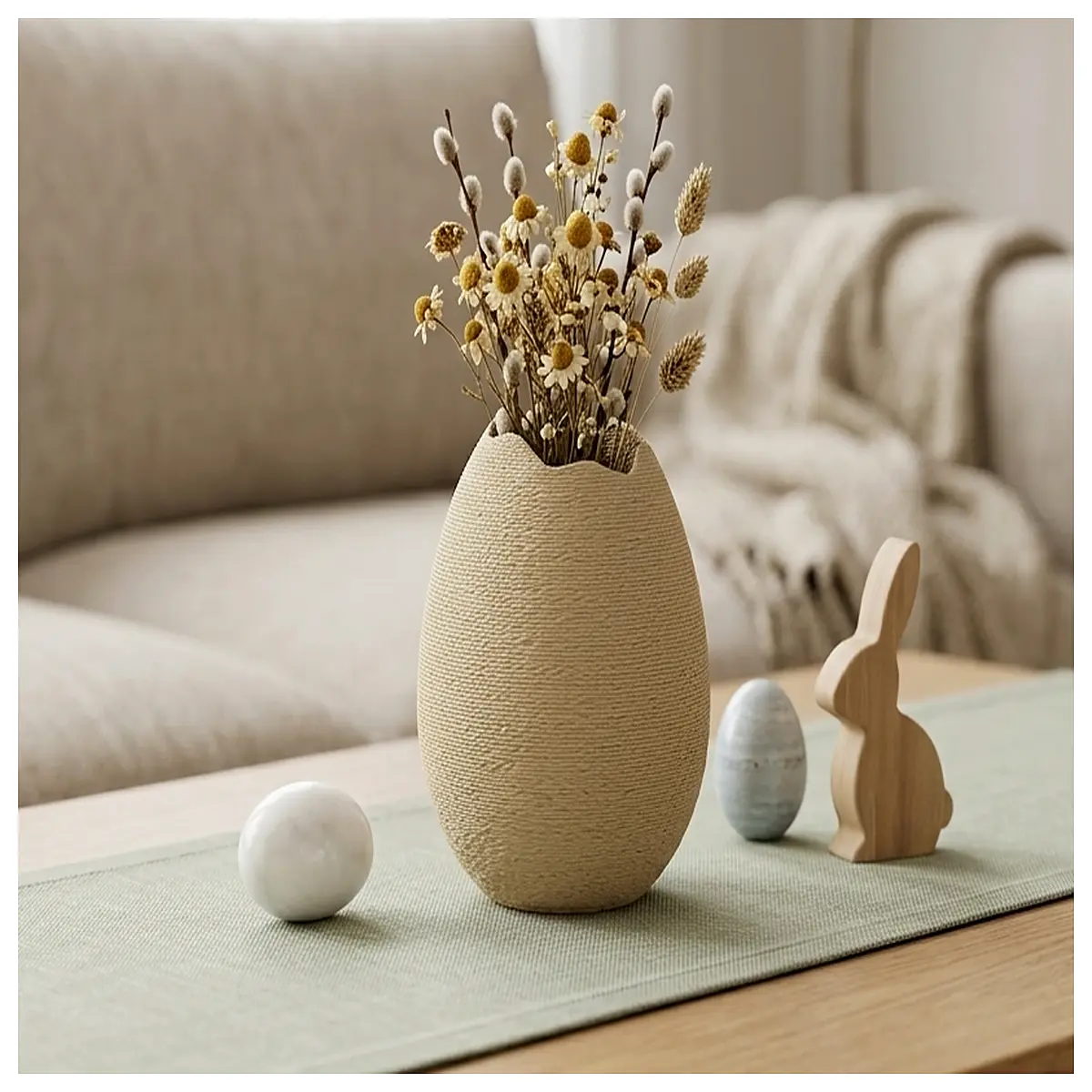 Easter Vase Dried Flower Decoration Adjustable Holiday Gift Easter Decor Floral Arrangement Accessories