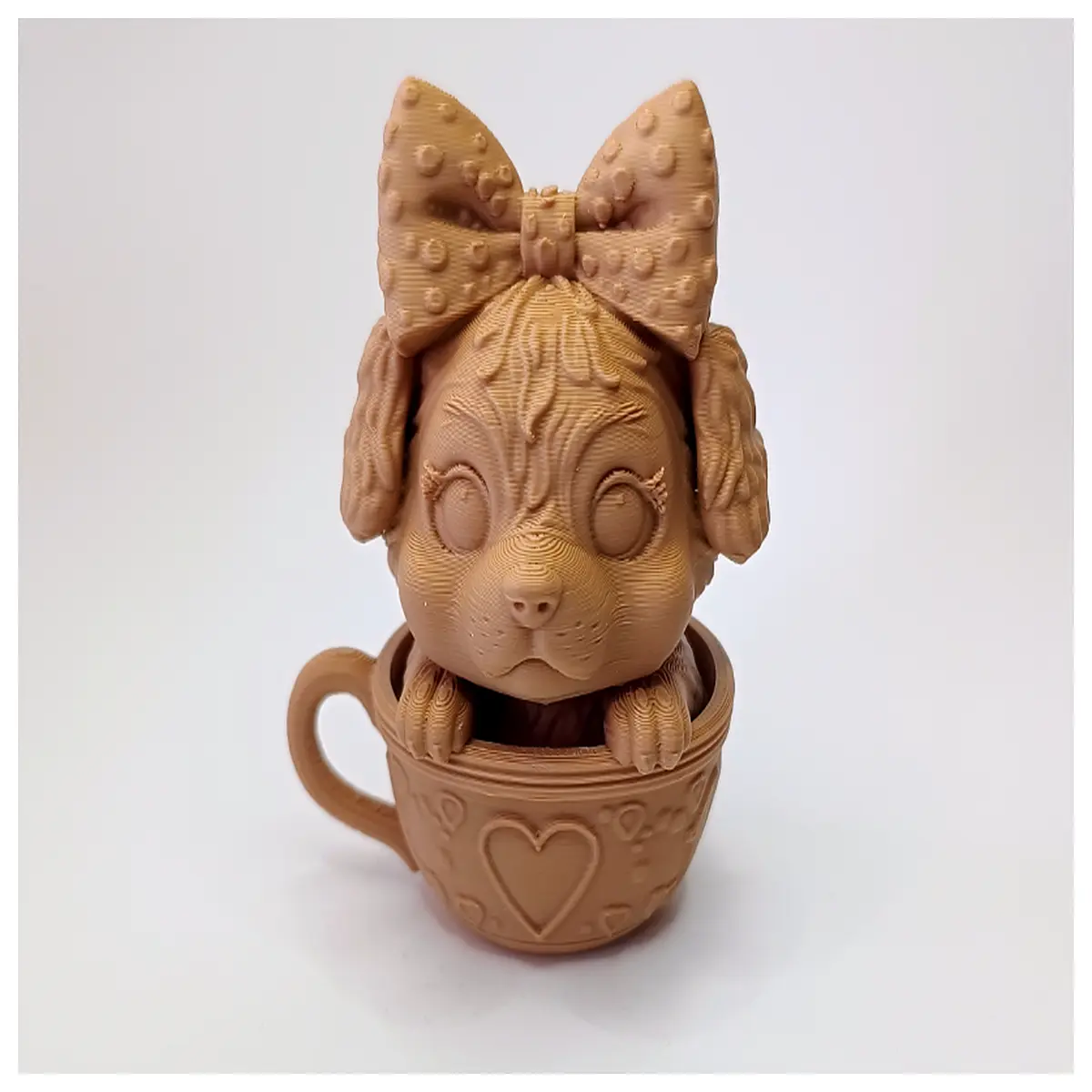 Cute Sweet Puppy in Cup Pet Toy Shaped Cup Adorable Dog Gift Early Learning Toys