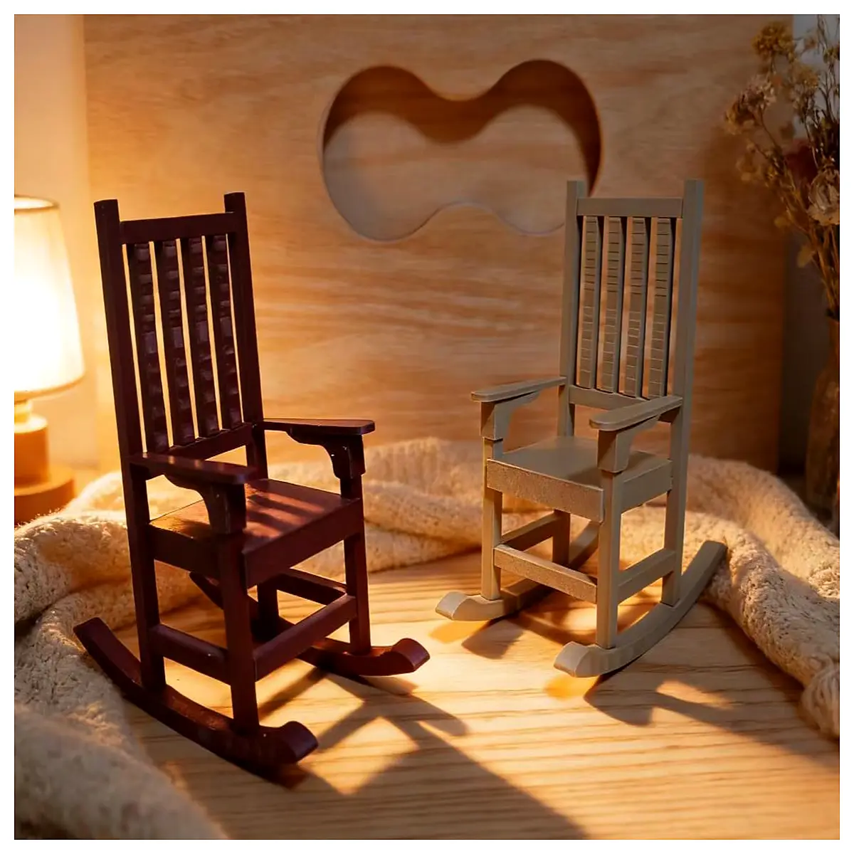 modern wooden rocking chair for nursery vintage rustic wood glider with cushion baby safe rocking seat cozy reading nook furniture