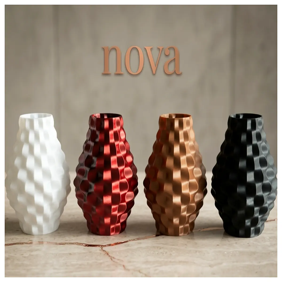 Nova Modern Geometric Vase Creative Home Decor Geometric Vase Arrangement Decorative Art Decorative Item