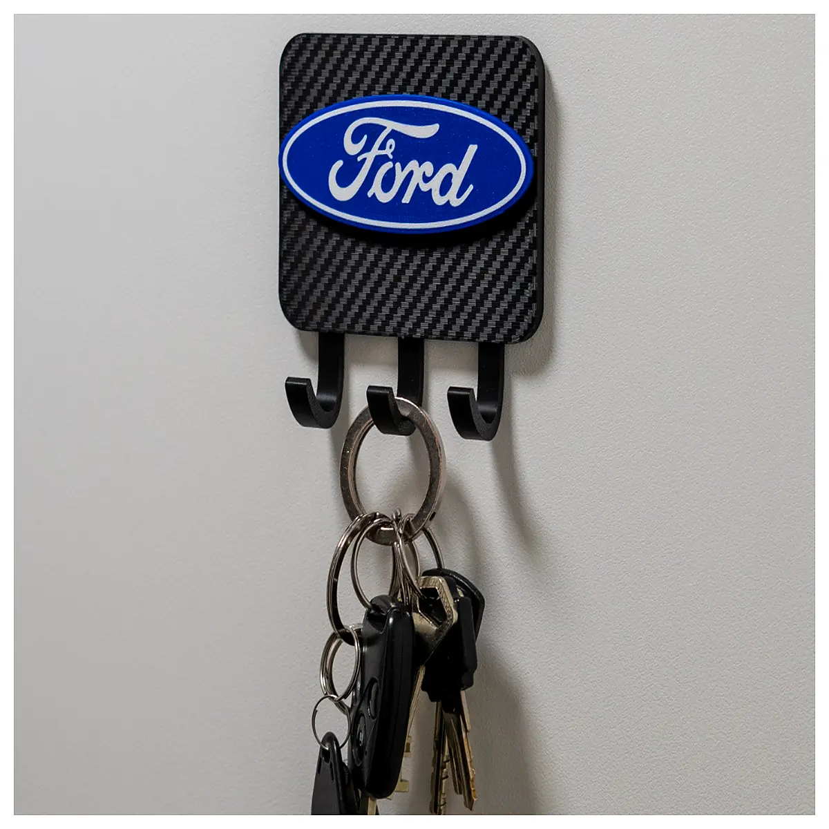 wall mounted key holder organizer for garage home office door entryway hook storage