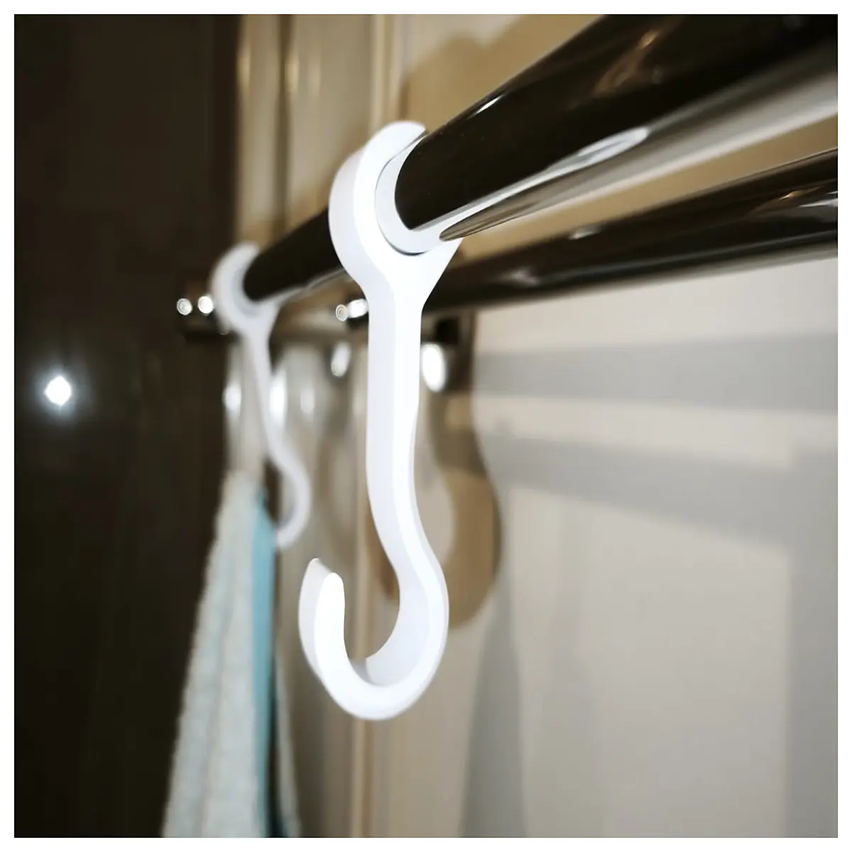 bathroom towel bar hook 15mm duty stainless steel wall mount organizer for robes towels rings