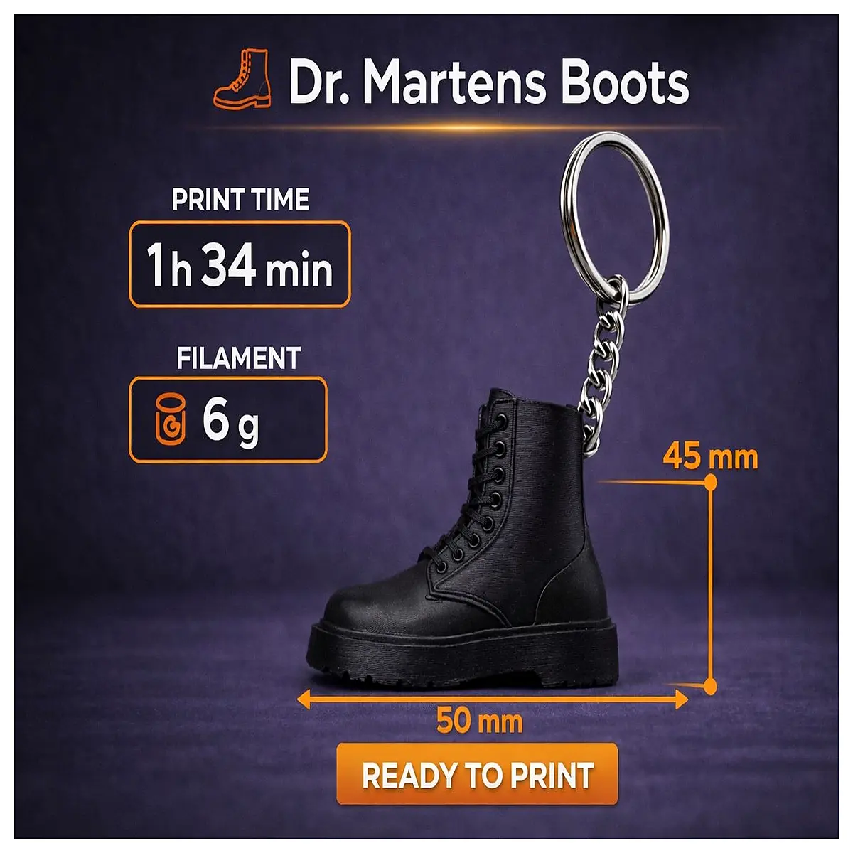 Boot Keychain Iconic British Style Accessory Car Hanging Key Chain Handmade Shoe Decoration Boot Accessory