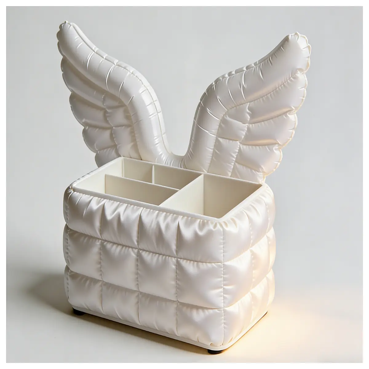 aesthetic fairy wings storage box with lid clear acrylic case for cosplay props organizer for party accessories