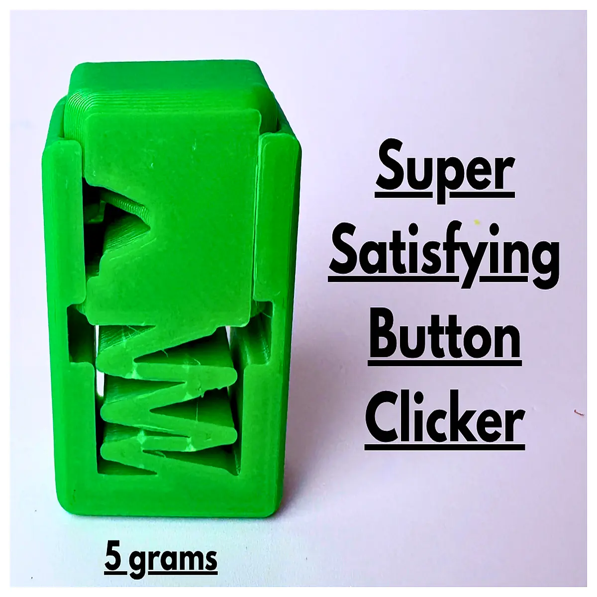 Satisfying Button Clicker Stress Relief Toy Fidget Toy Aid Anxiety Reducer Desk Decoration