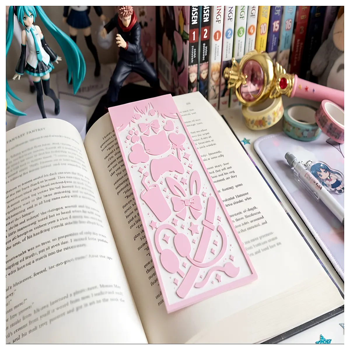 cute aesthetic bookmarks for reading kawaii stationery gifts for students decorative ribbon page markers