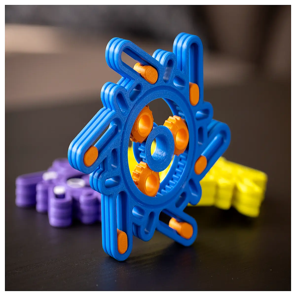 Integrated Print Gear Slider Unlocking Gyro 3D Printed Parts Mechanical Model Accessories DIY Model Building Gear Assembly