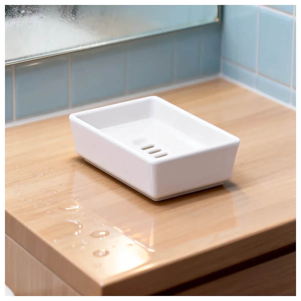 Japanese Minimalist 3D Printed Soap Box Dual Use Desktop Aesthetic Soap Holder Bathroom Organizer Compact Design