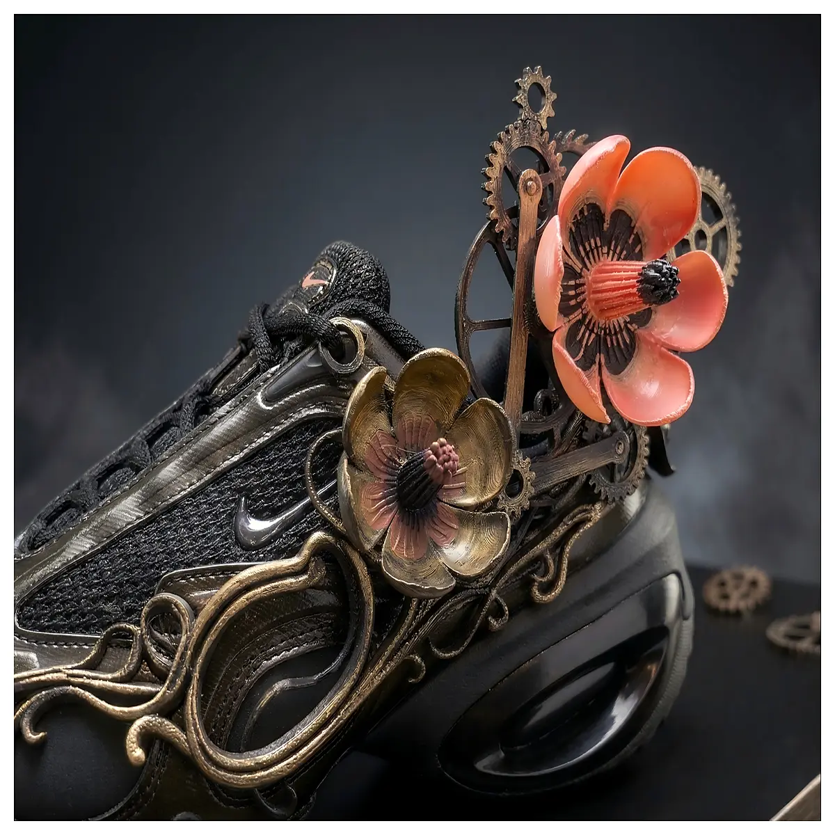 Vintage Mechanical Flower Printer Parts Components Assembly DIY Handmade Flower Model Making Tools