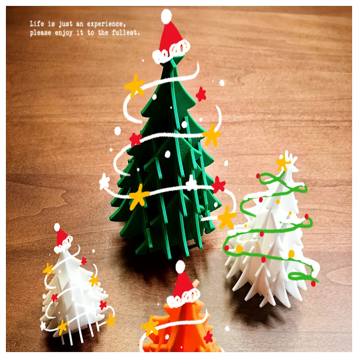 Insertable Christmas Tree Decorations Festive Ornament Christmas Decor Xmas Small Figurine Tree Topper Accessories Various Styles