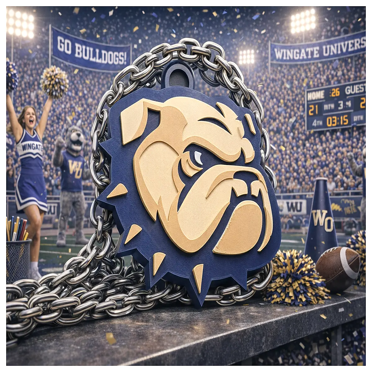 Yongge Bulldog Cheer Chain Dog Accessory Gear Pet Decoration Wobbling Chain Toy Parts
