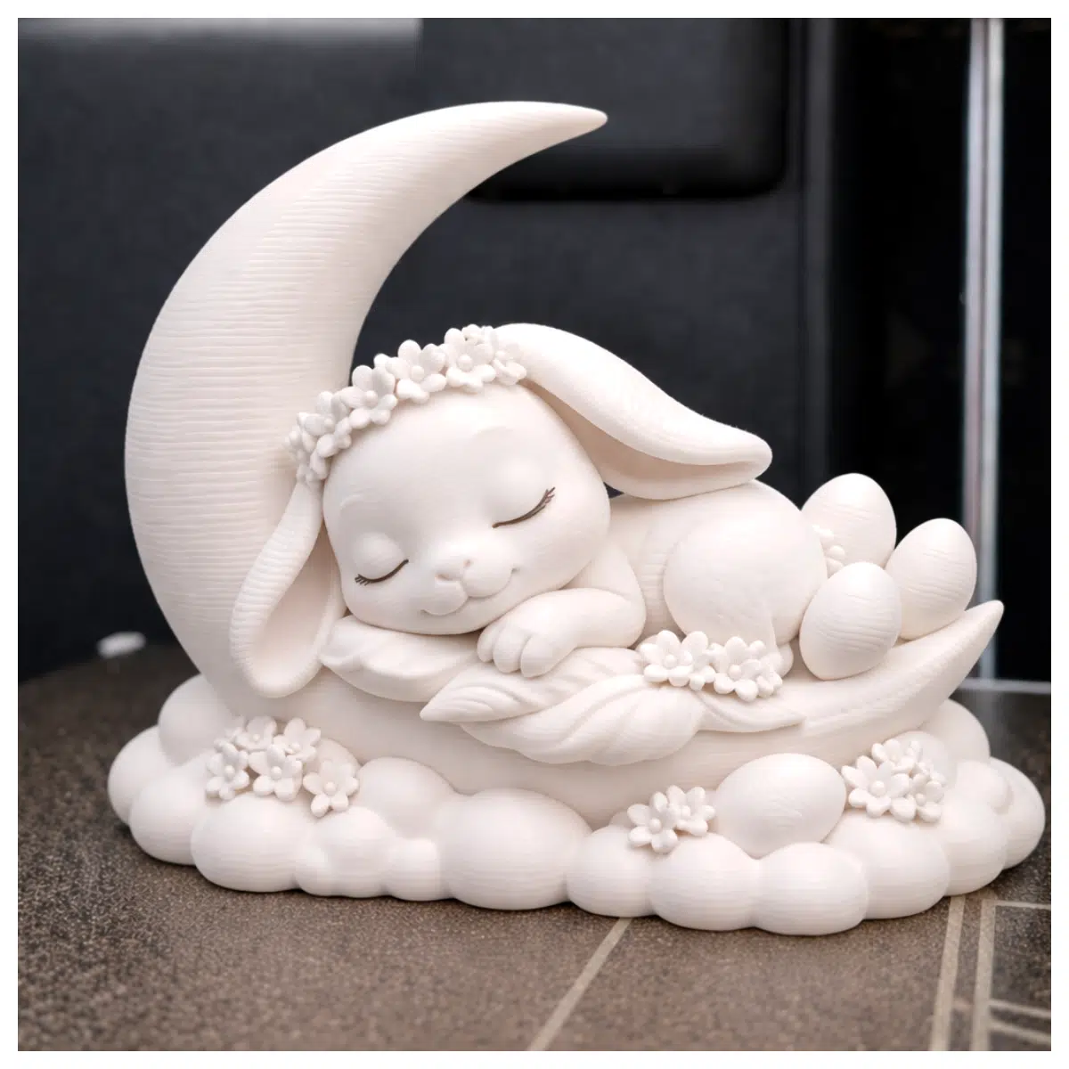 Easter Bunny Toy Sleeping Bunny Model Easter Kids Cute Easter Decoration Easter Toy