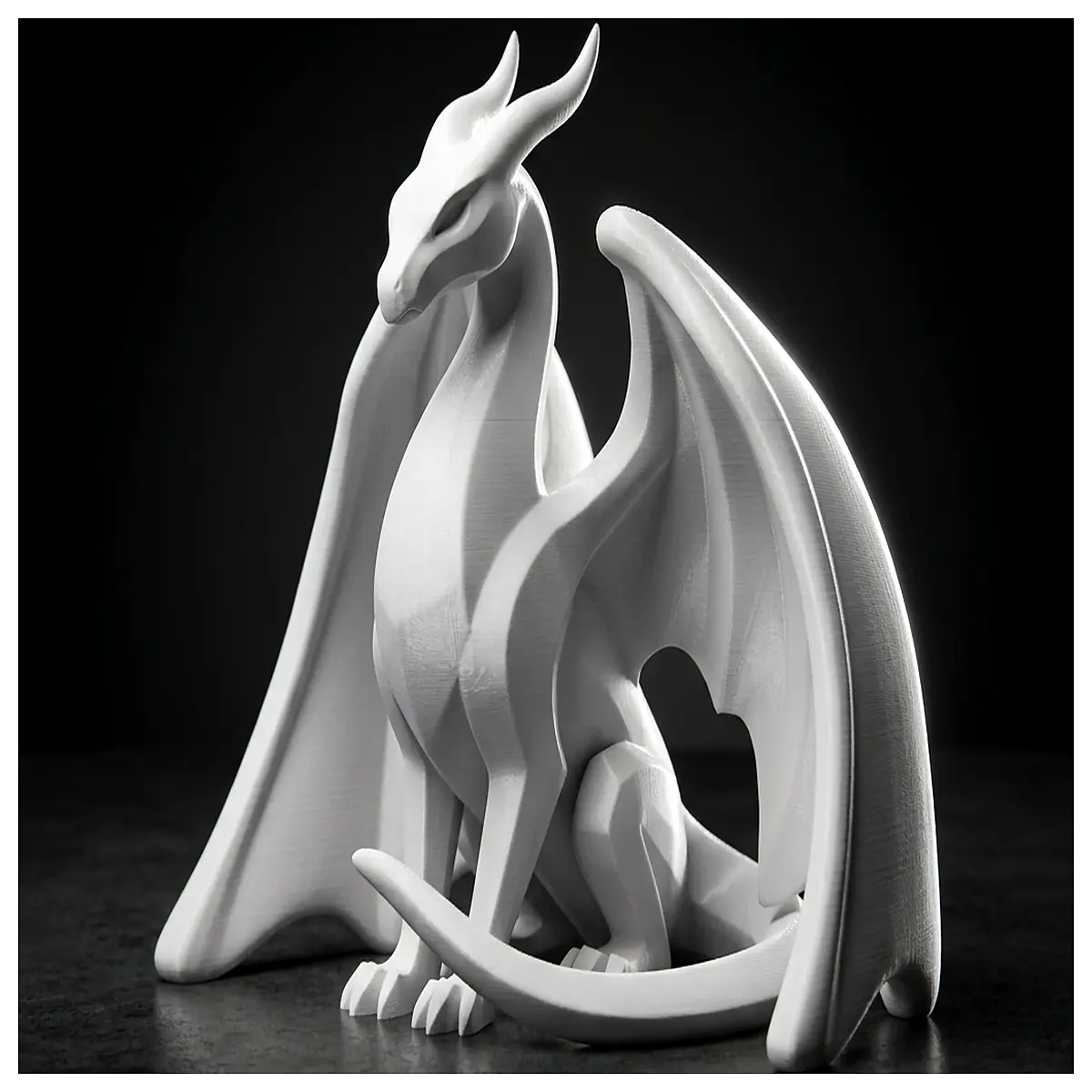 Minimalist Dragon Decor Sculpture Modern Home Accent Dragon Art Sculpture Interior Decoration Dragon Ornament Dragon Sculpture Accessories Dragon Deco