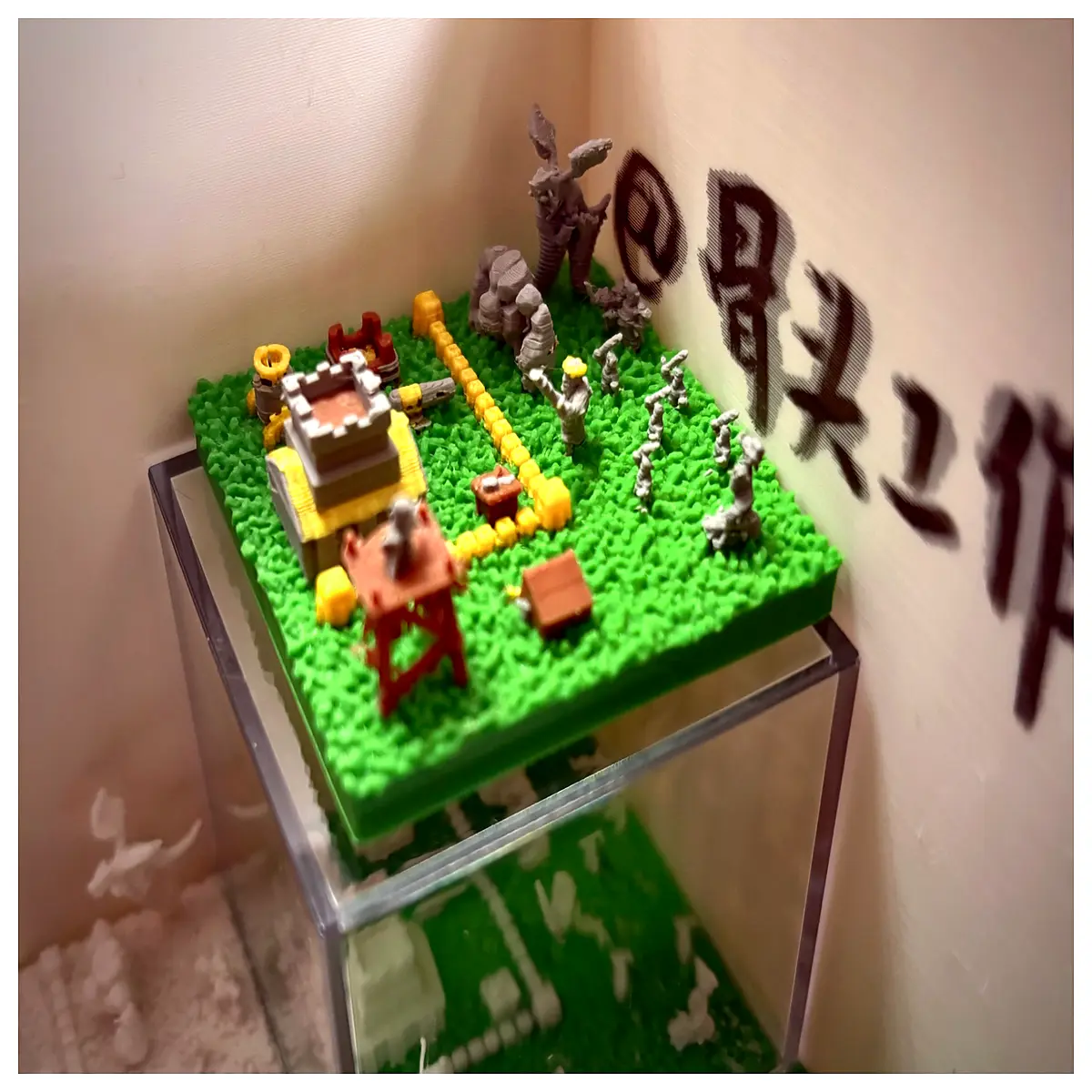 Clash of Clans Micro World Miniature Toy Desktop Scene Decoration Game Collection Model Building Kids Puzzle Toys