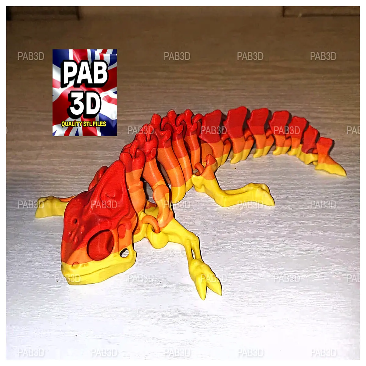 Mobile Joints Lizard Skeleton Model Reptile Anatomy Learning Toy Educational Model for Kids Bone Parts Biology Experiment