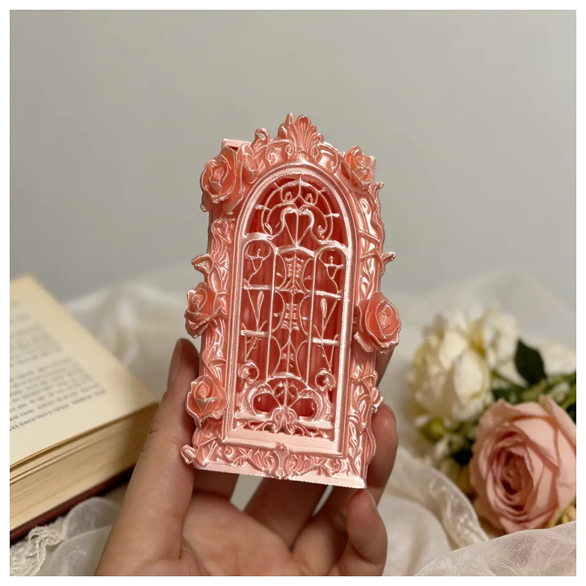 Carved Hollow Window Designs Bean Mosaic Paving Tools Beautiful Decoration Creative DIY Window Crafts Window Decorations Bean Mosaic Window Patching