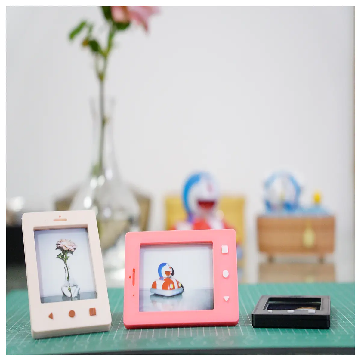 Photo Frame Combo Stand Magnetic Fridge Adhesive Quick Print No Support Needed Photo Frame Accessory Camera Parts
