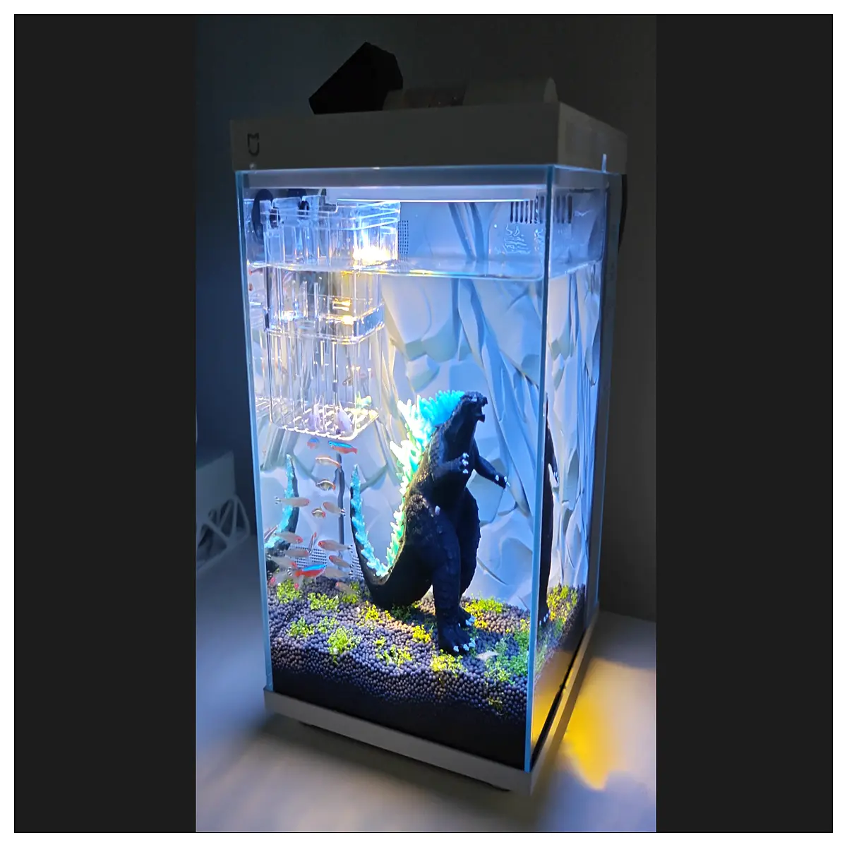 Fish Tank 2nd Gen Rock Background Panel Aquarium Decoration Landscape Accessories Fish Tank Supplies