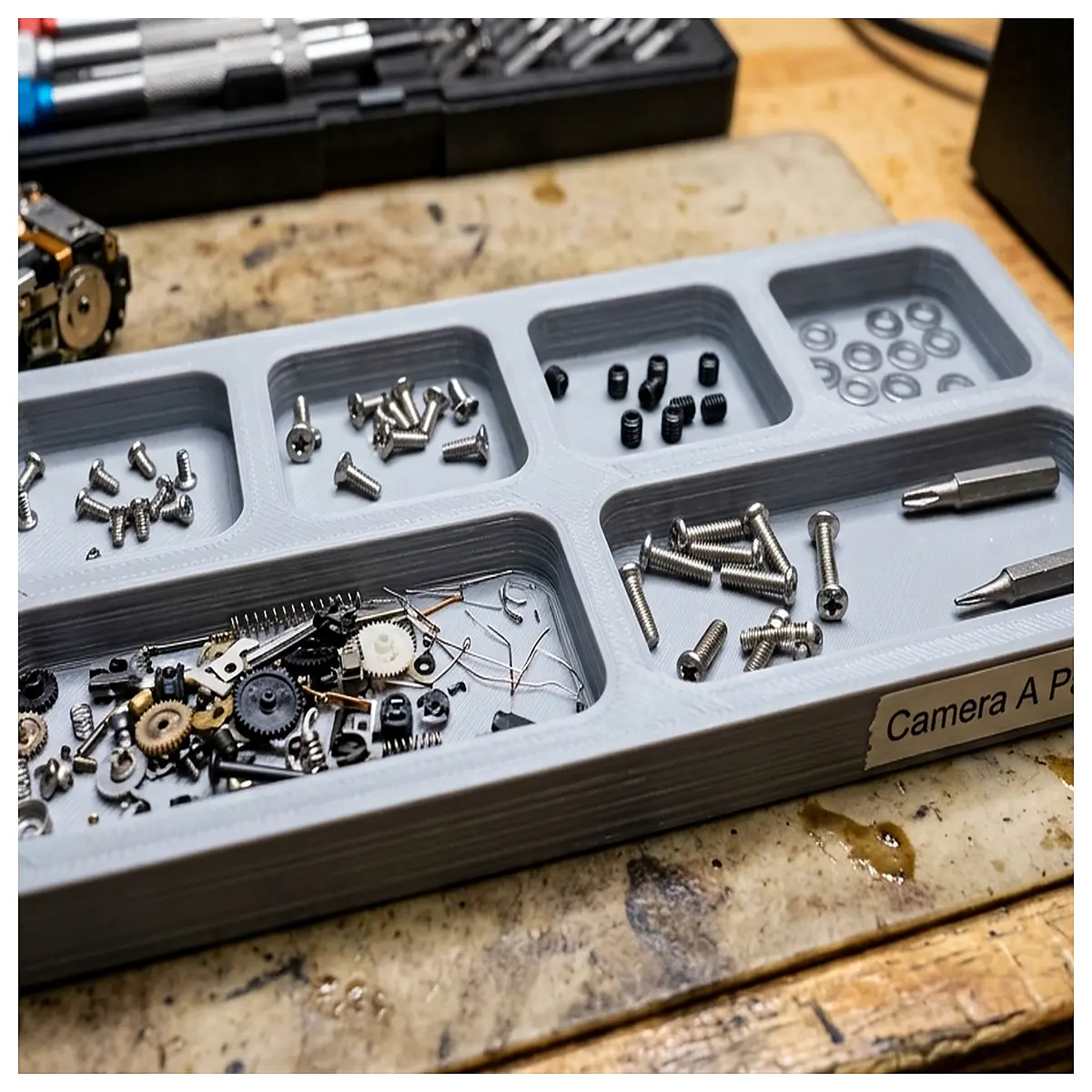 Screw Organizer Small Parts Storage Tool Electronics Repair Accessories Assembly Tool Part Sorter Screw Small Parts Organizer