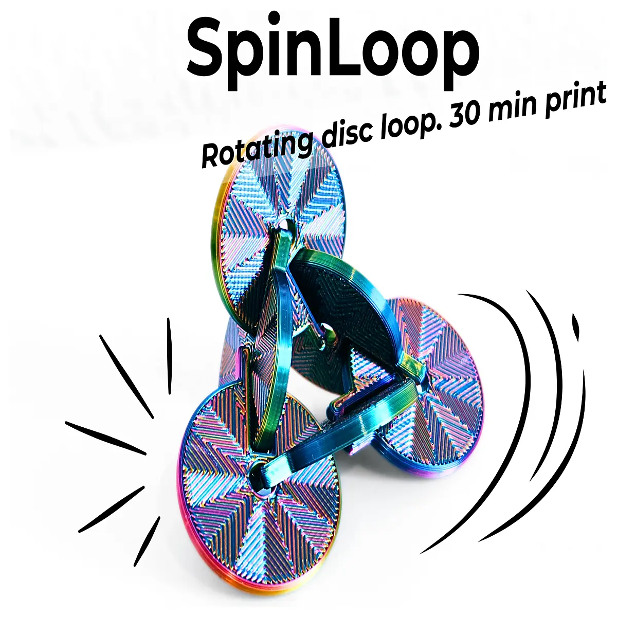 SpinLoop Rotating Disc 30 Minute Printer Parts Rotating Disc Printer Accessory Print Consumables Print Turntable