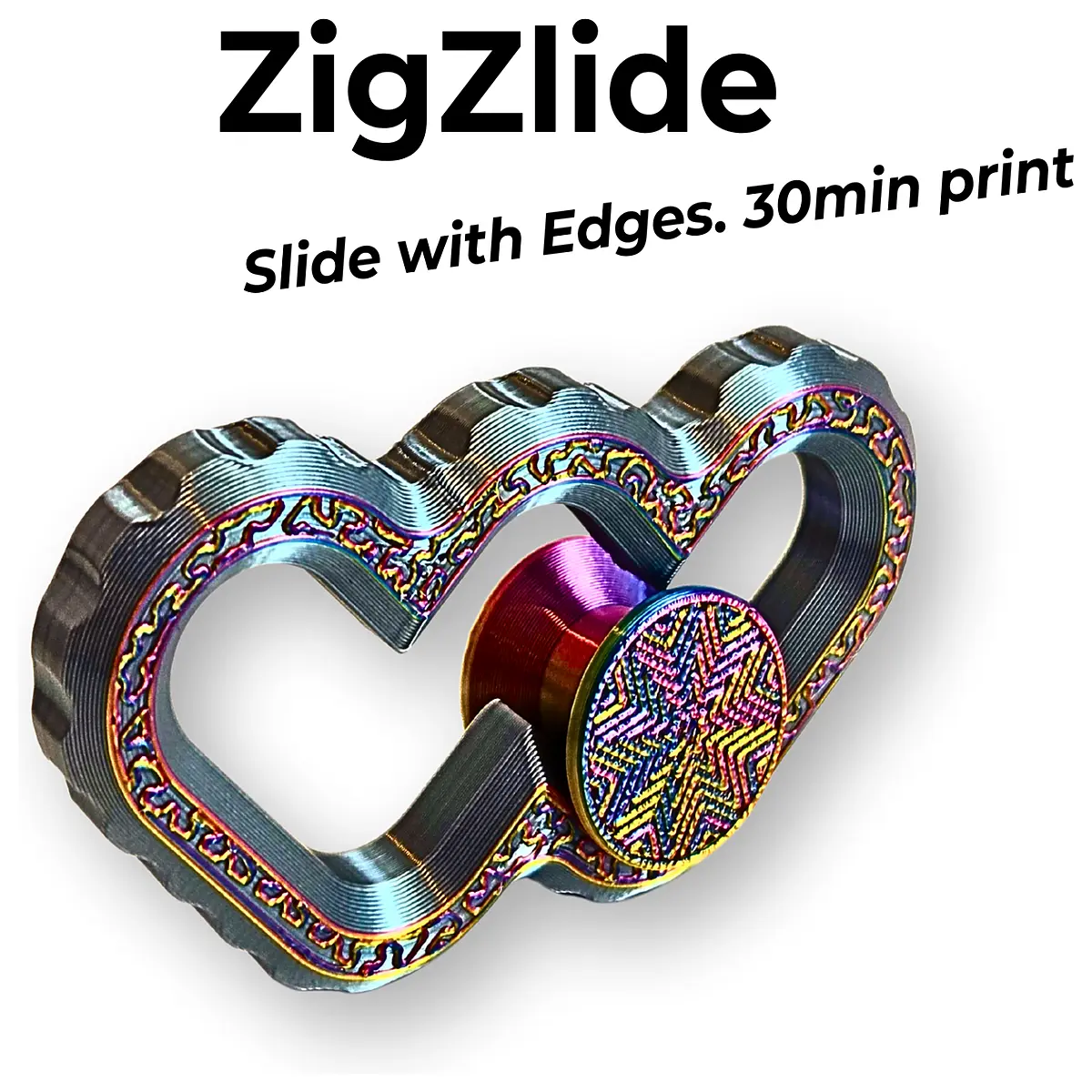 Angled Slide Block Print 30min Model DIY Toy Assembly Parts ZigZlide
