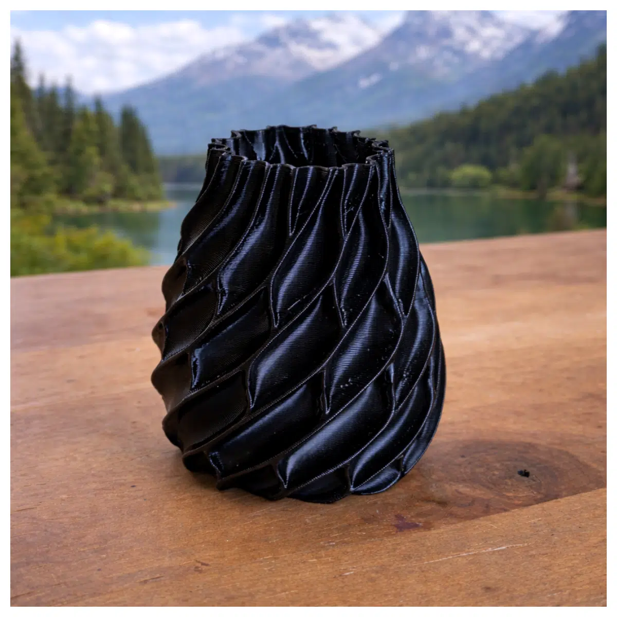 twisted wavy vase modern ceramic home decor accent table centerpiece