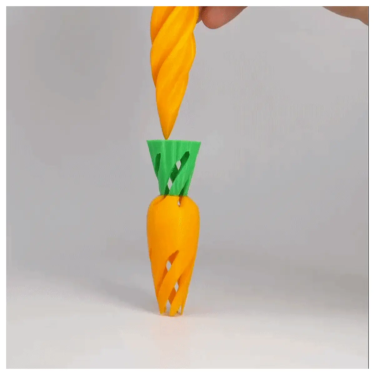 Easter Spiral Carrot Decompression Toy Twist Poke Fidget Toy Stress Relief Puzzle for Kids Adults