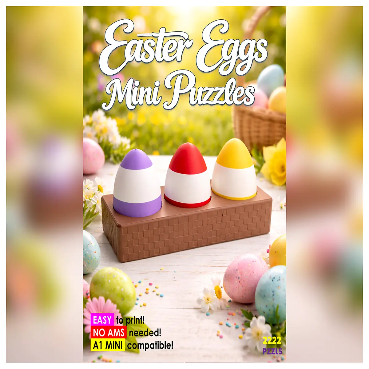 Easter Egg Puzzle Mini Jigsaw 3 Ways Challenge Brain Teaser Toy Kids Gift Fun Puzzle Building
