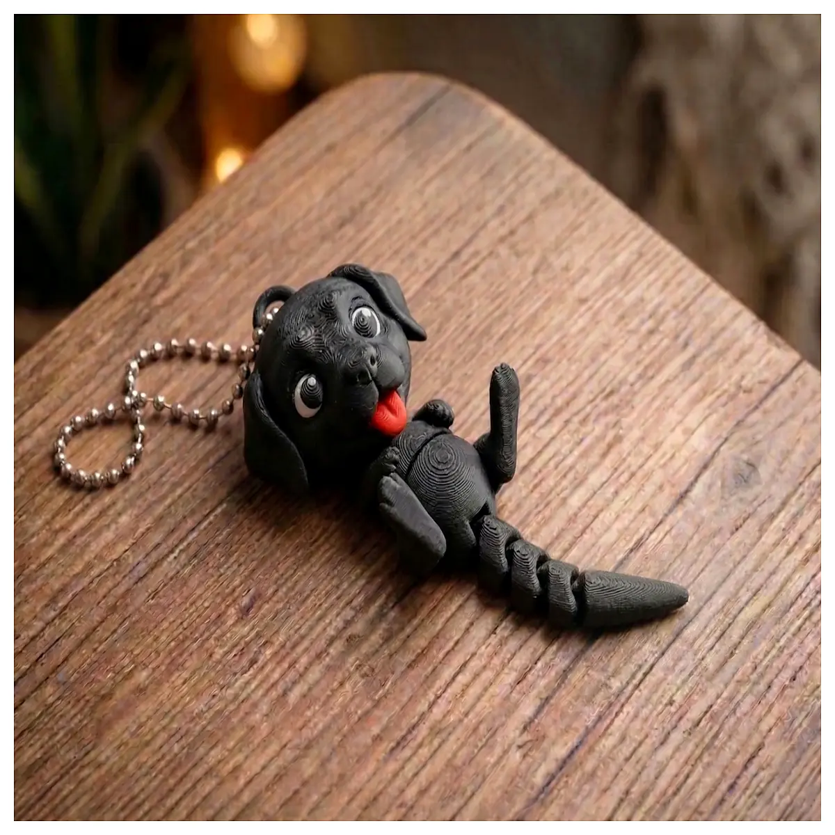 Wiggly Dog Keychain Jointed Puppy Toy Cute Pet Charm Pet Memorial Dog Accessory