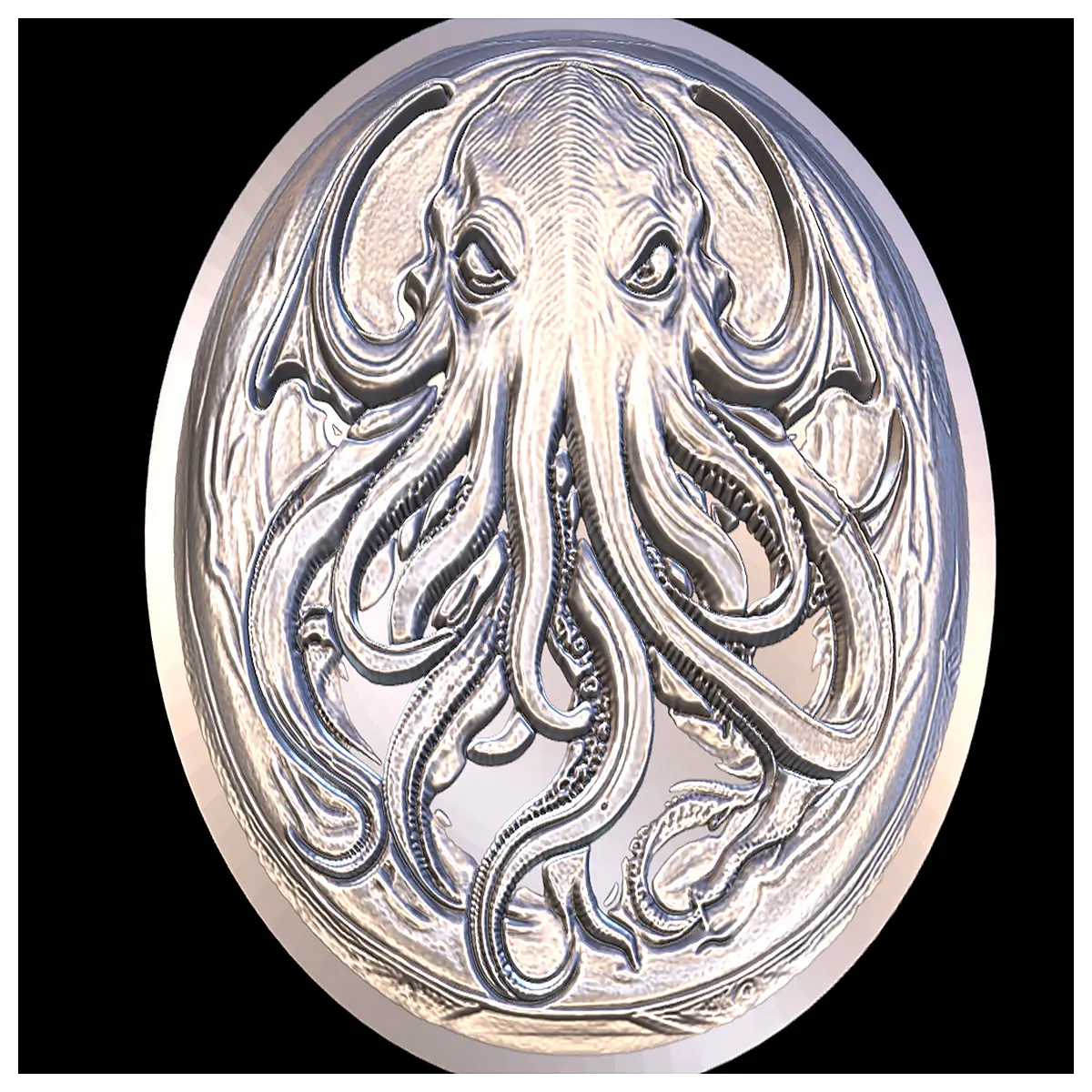 cthulhu empire coin fidget spinner rotating face stress relief desk toy collectible metal gamers