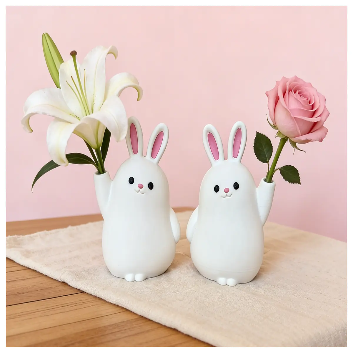 MoeRabbit Multi Function Storage Box Toothbrush Holder Flower Vase Pen Holder Makeup Brush Organizer Desk Storage Solutions Home Decor