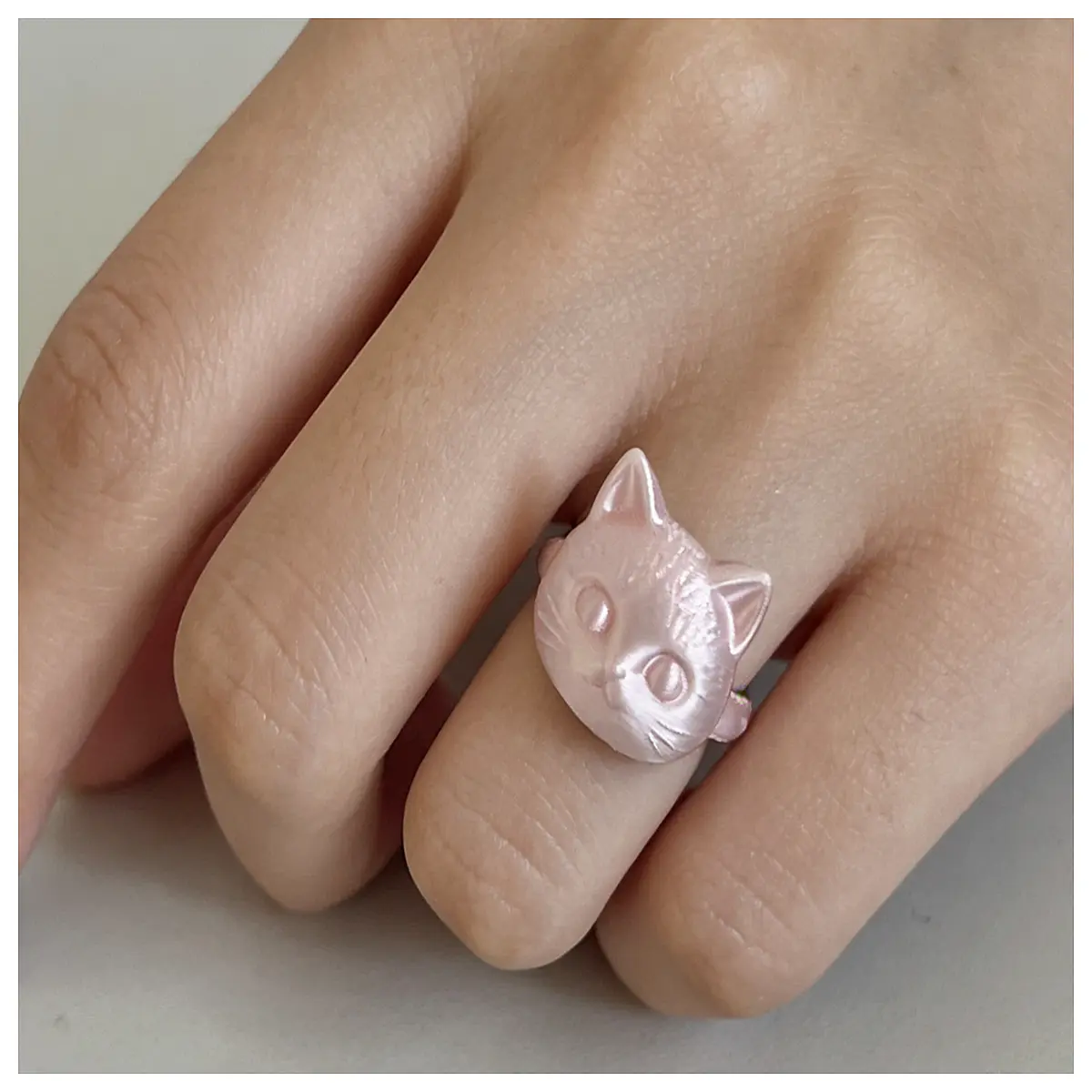 Cat Ring for Girls Cute Kitten Necklace Jewelry Pet Accessories Lucky Cat Charm Bracelet Gift