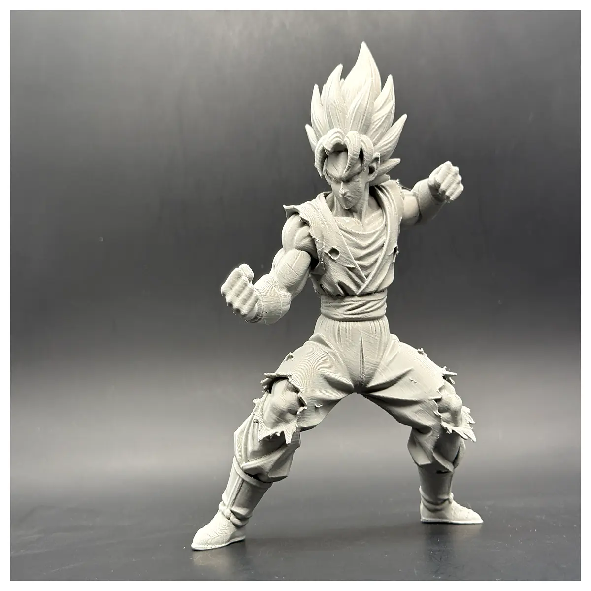 Z Super Saiyan Damage Version Figure Model Anime Collectible Wrecked Appearance Battle Debris Game Prop