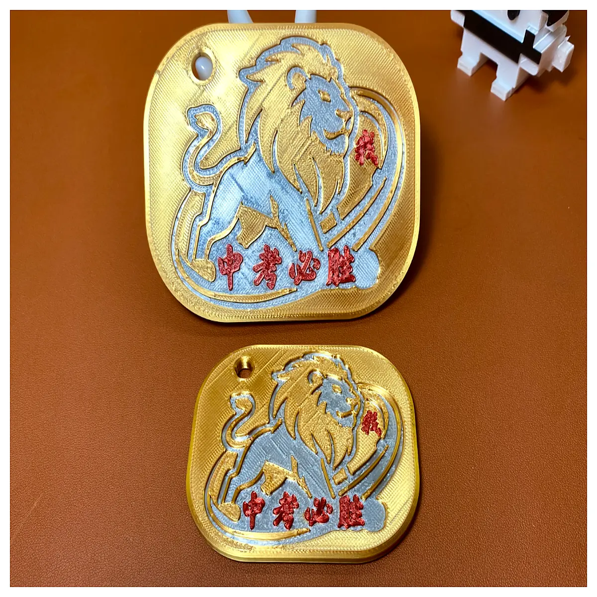 Hand Painted Lion Exam Charms Pure Drawing Wish Decorations 3 s Large Medium Small Exam Motivation Academic Success