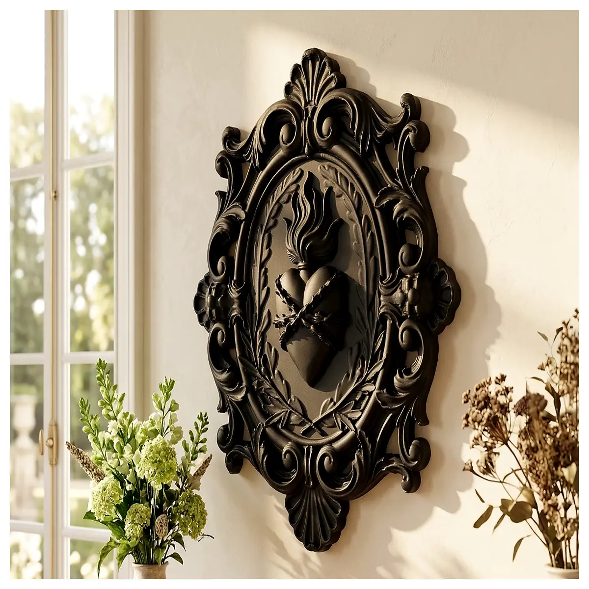 Baroque Renewal Cards Sacred Wall Decor Religious Mural Art Church Decoration Baroque Prayer Cards Wall Art Panels