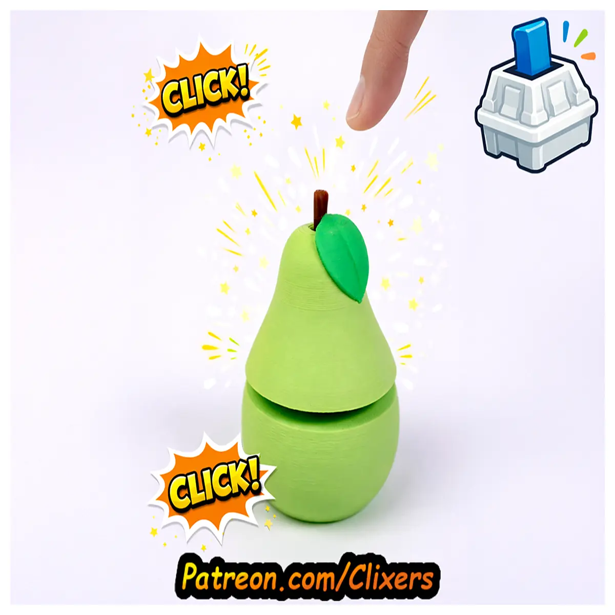 Peach Popper Stress Relief Toy Anxiety Buster Fun Puzzle Toy Quiet Teaser for Kids Adults