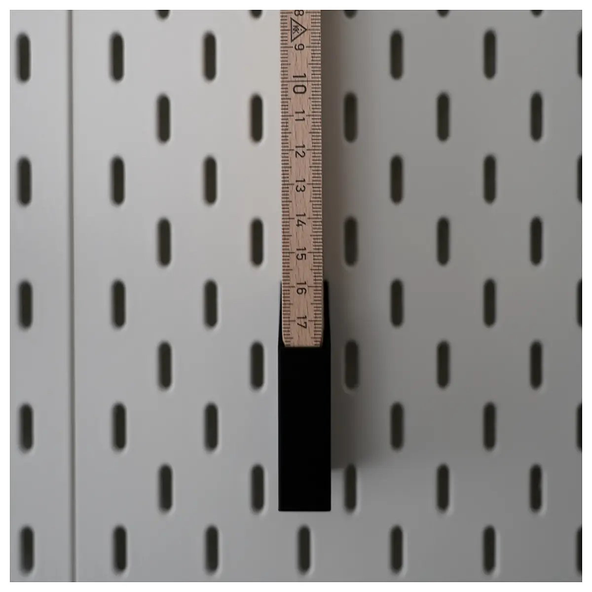 skadis pegboard folding ruler holder organizer wall mount storage for workshop garage tools measuring tape rack