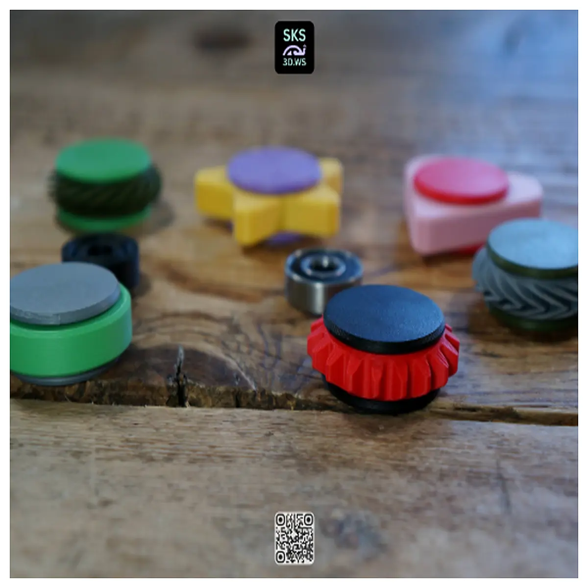 Mini Fidget Spinners Set 608 Bearings 7 Types Stress Relief Puzzle Toy Rotating Tricks Collection Gift