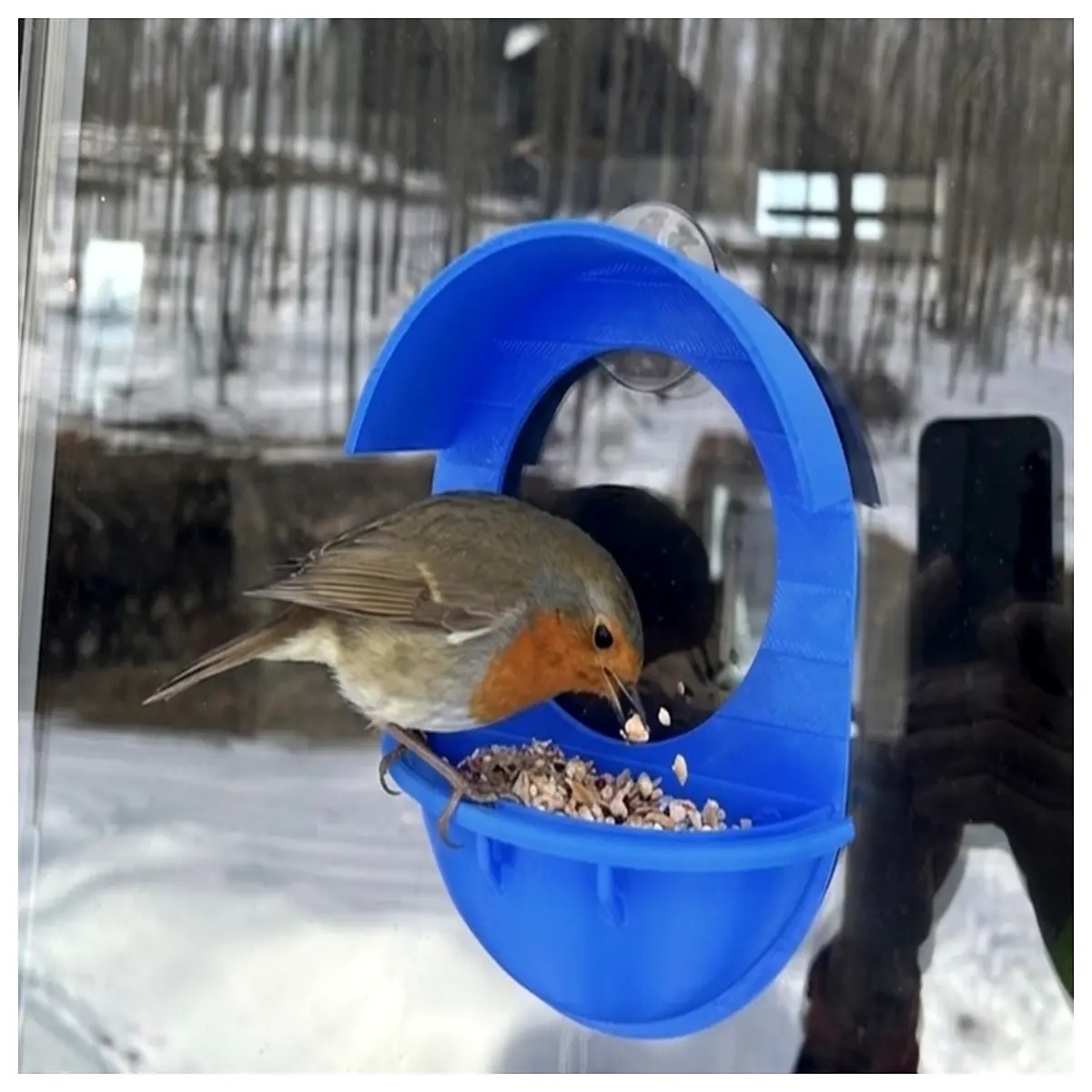Bird Feeder Window Mounted Bird Feeding Device Bird Food Holder Outdoor Bird Supplies Bird Nest Accessories